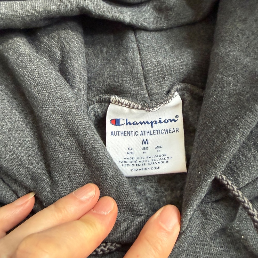 University North Carolina hoodie grey Sz M - Picture 2 of 3
